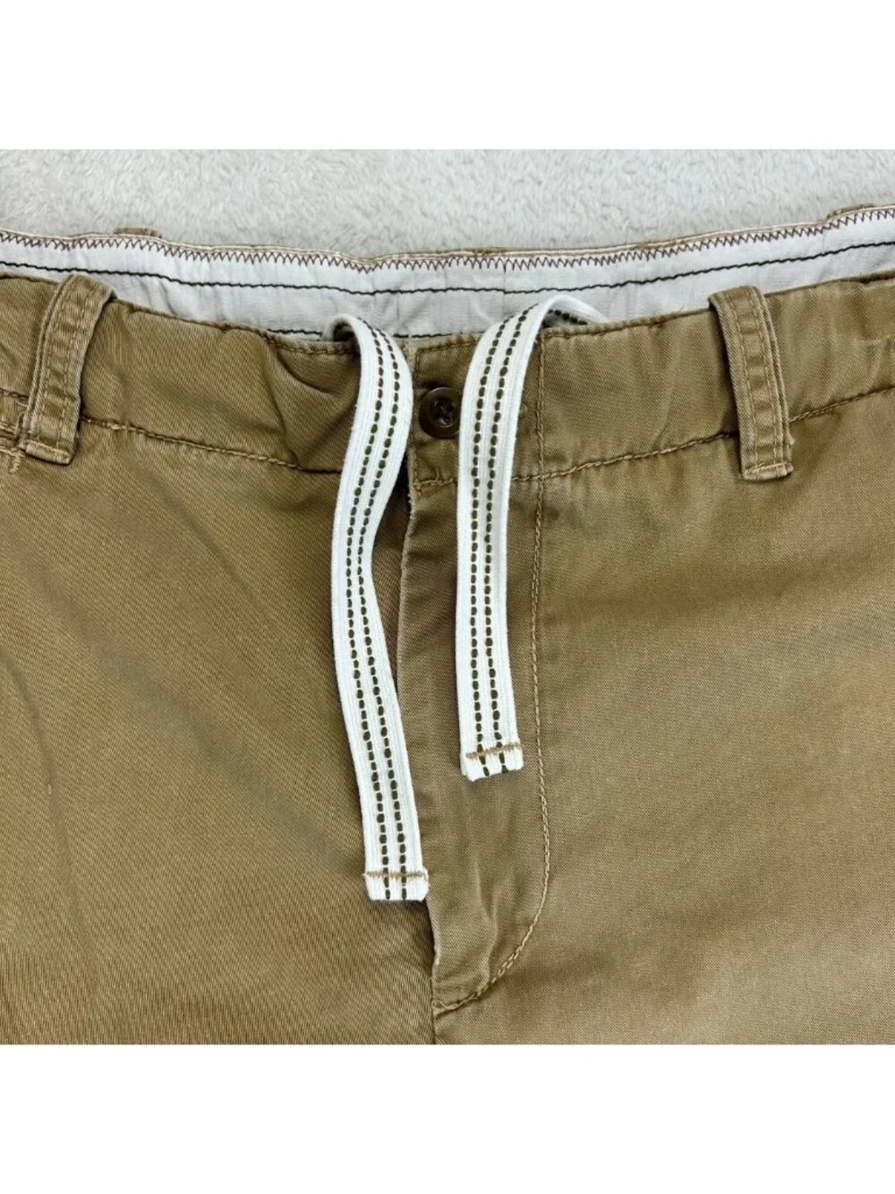 Polo by Ralph Lauren‎ Chino Shorts Mens 42 Brown Relaxed Fit Drawstring “Read”